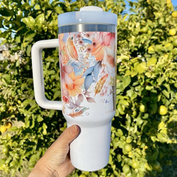 Christmas gift Baby Highland Cow In a Bucket 40 oz Tumbler BRAND NEW Double-wall - Picture 3 of 7